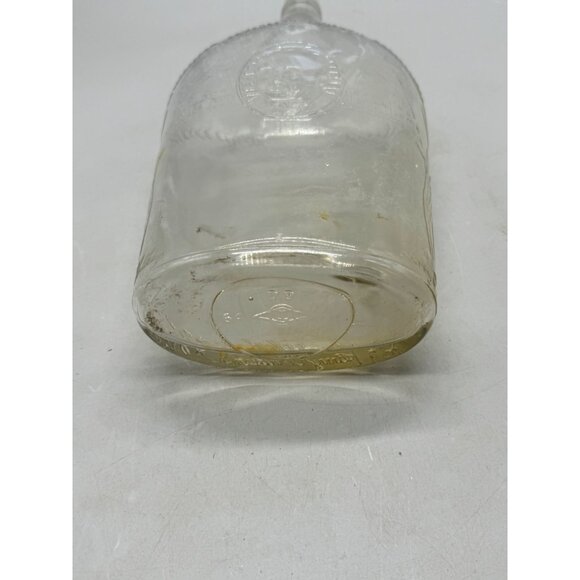 Vintage W.A. Gaines & Co. Old Crow Glass Bottle With Embossed Design - Picture 5 of 6